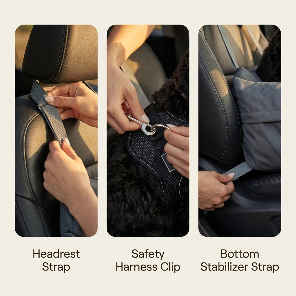 CoPilot™ Luxe Front-Seat Dog Bed